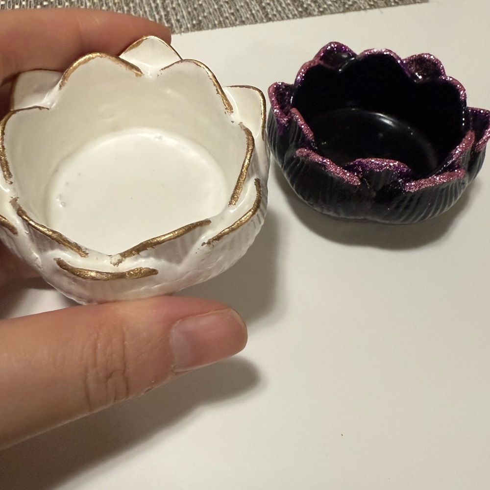 Lotus Shaped Candle Holders